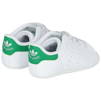 Baby Boys White Stan Smith Crib Pre Walker Shoes