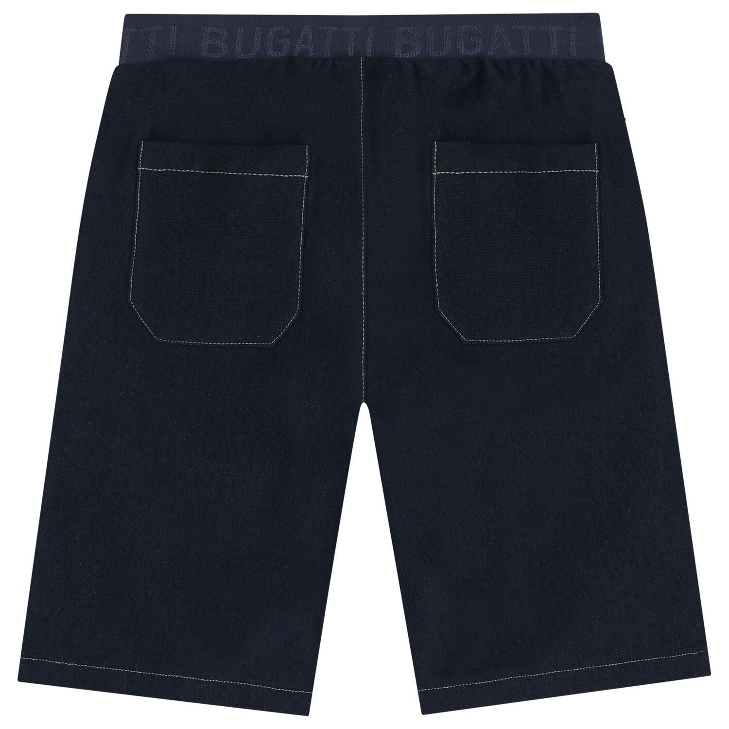 Boys Navy Blue Logo Shorts, 1, hi-res