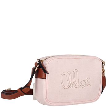 Girls Pink Logo Shoulder Bag