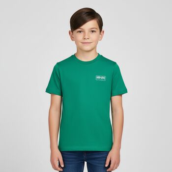 Boys Green Logo T-Shirt