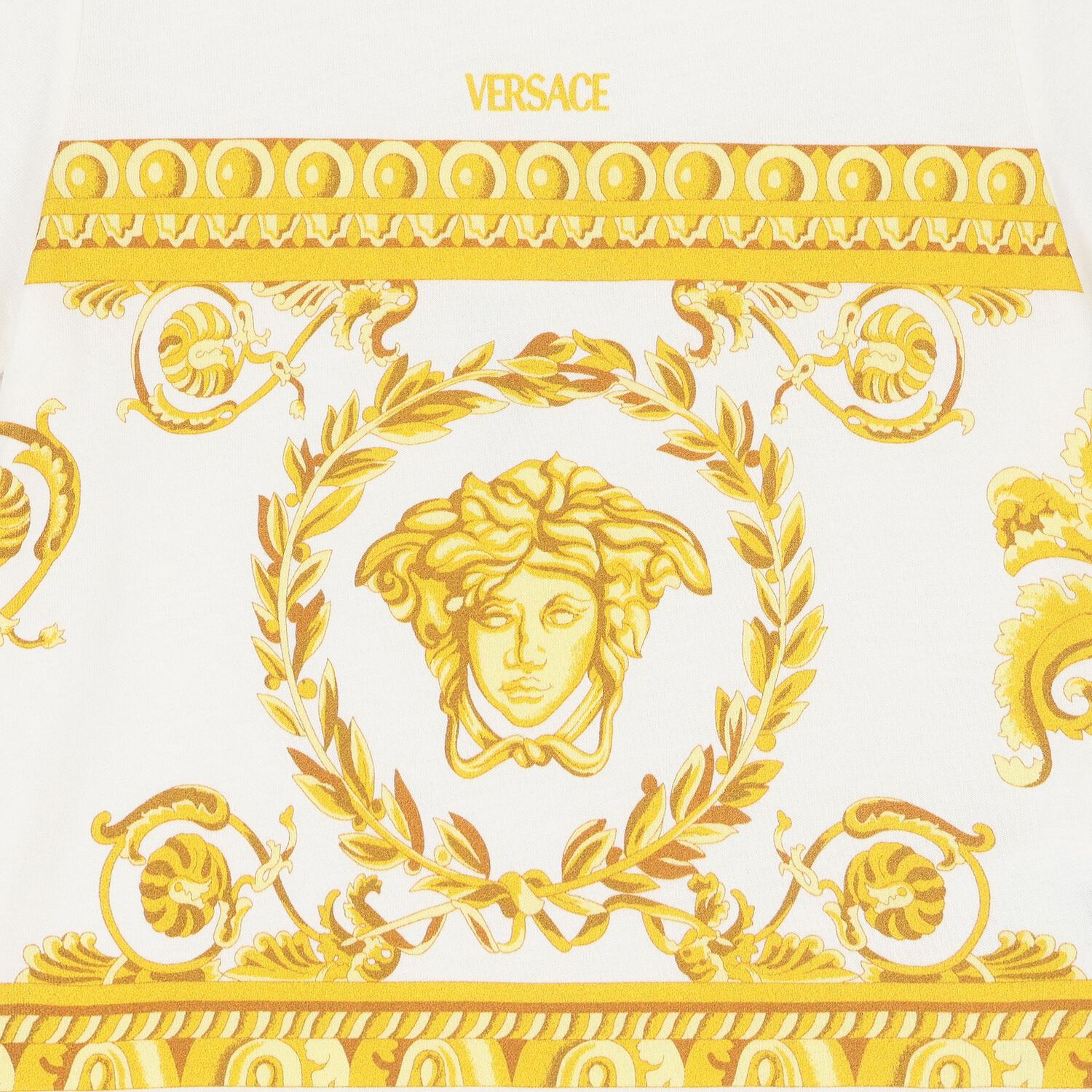 Younger Boys Ivory Medusa Logo T-Shirt, 1, hi-res image number null