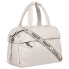 Beige Logo Baby Changing Bag, 1, hi-res