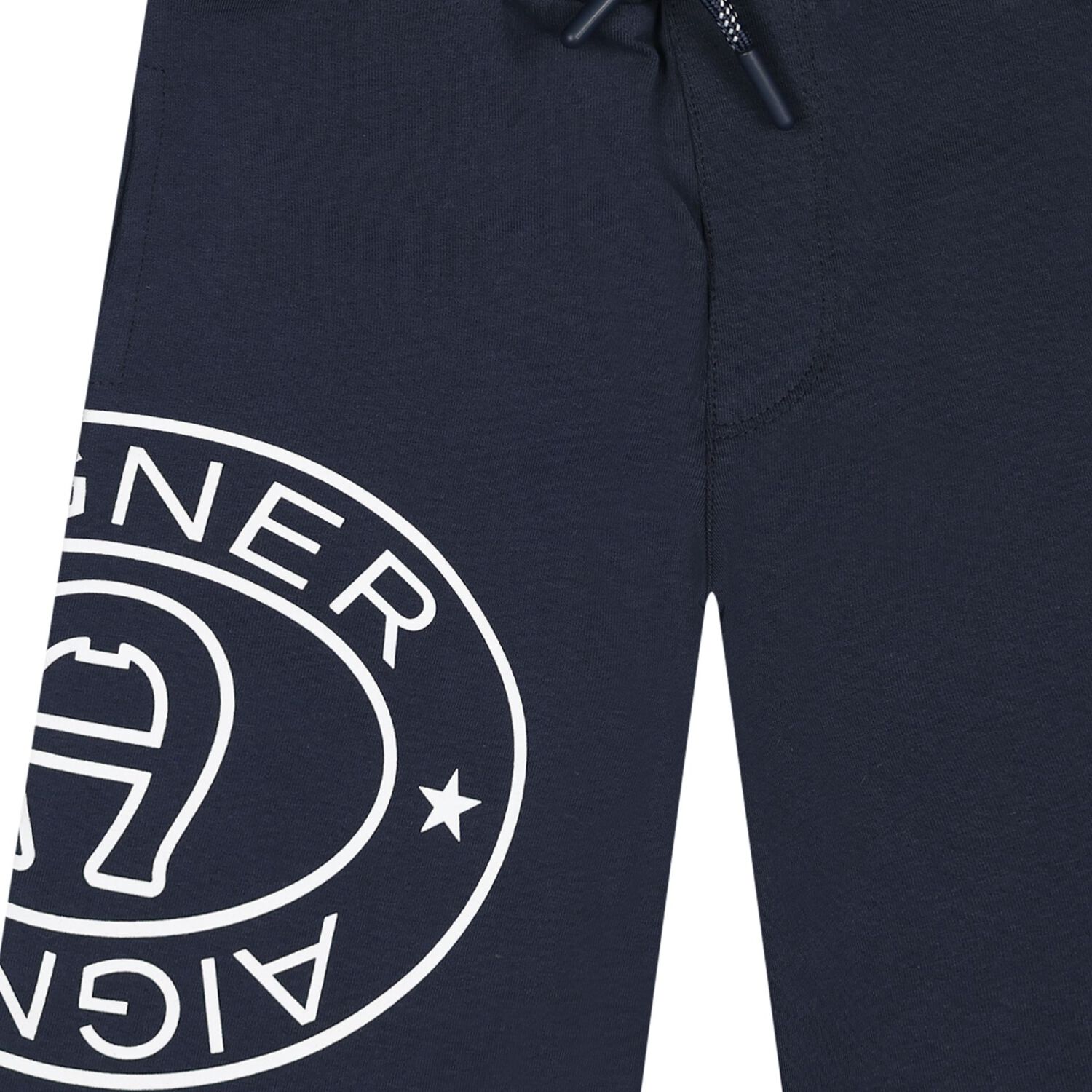 Boys Navy Blue Logo Shorts, 1, hi-res