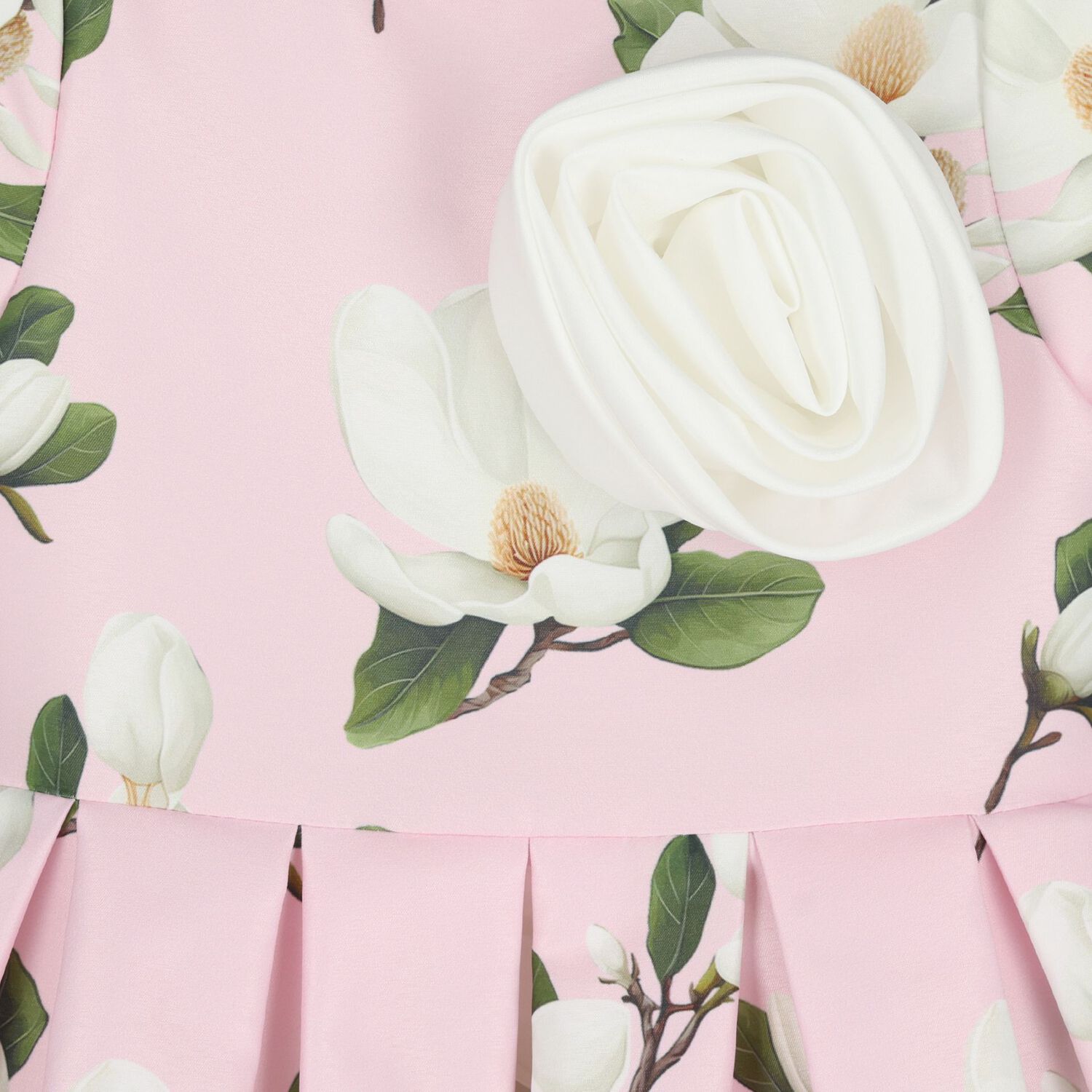 Girls Pink Floral Dress, 2, hi-res