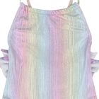 Younger Girls Iridescent Rainbow Swimsuit , 1, hi-res
