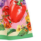 Girls Pink Vegetables Dress, 1, hi-res