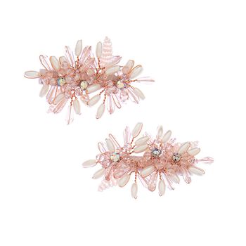 Girls Pink Lily Rose Hair Clip
