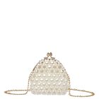 Girls Ivory Pearl Handbag, 2, hi-res