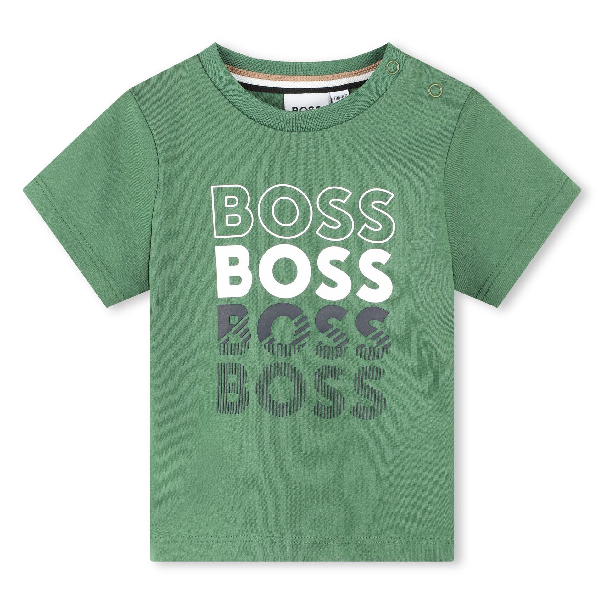 BOSS Younger Boys Green Logo T Shirt Junior Couture Bahrain