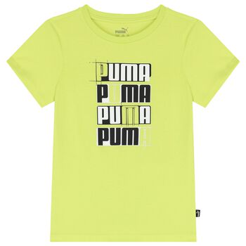 Boys Neon Yellow Logo T-Shirt