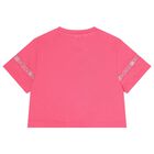 Girls Pink Logo T-Shirt, 2, hi-res