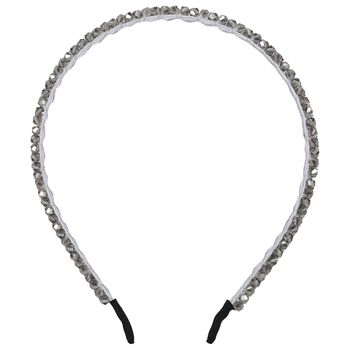 Girls Grey Diamante Headband, 1 Girls Grey Diamante Headband
