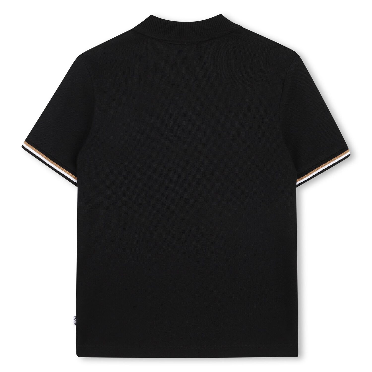 Boys Mini-Me Black Logo Polo Shirt, 2, hi-res