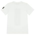 Boys White Logo T-Shirt, 1, hi-res