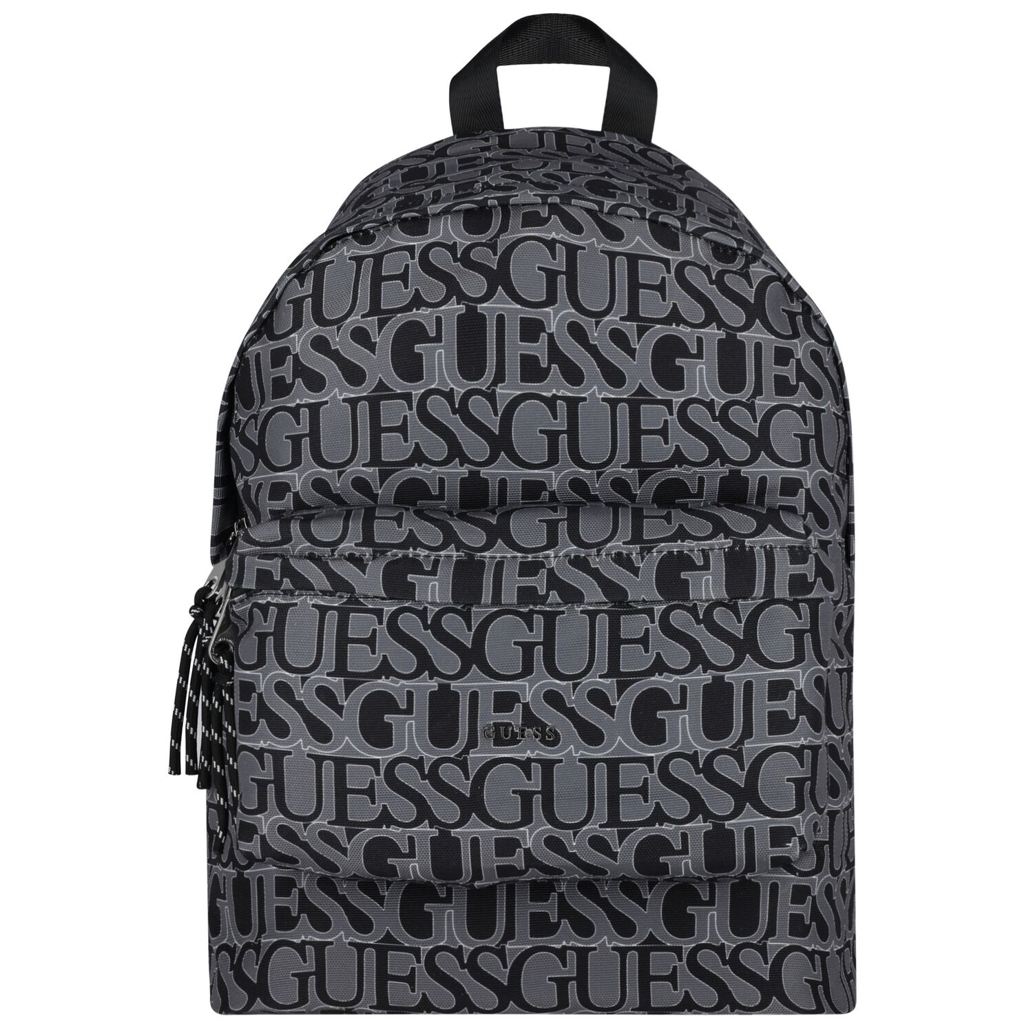 Boys Black & Grey Logo Backpack, 2, hi-res