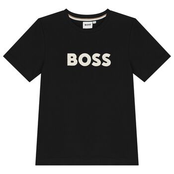 Boys Black Logo T-Shirt