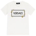 Boys White Logo T-Shirt, 2, hi-res