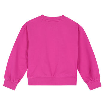 Girls Pink Logo Sweatshirt
