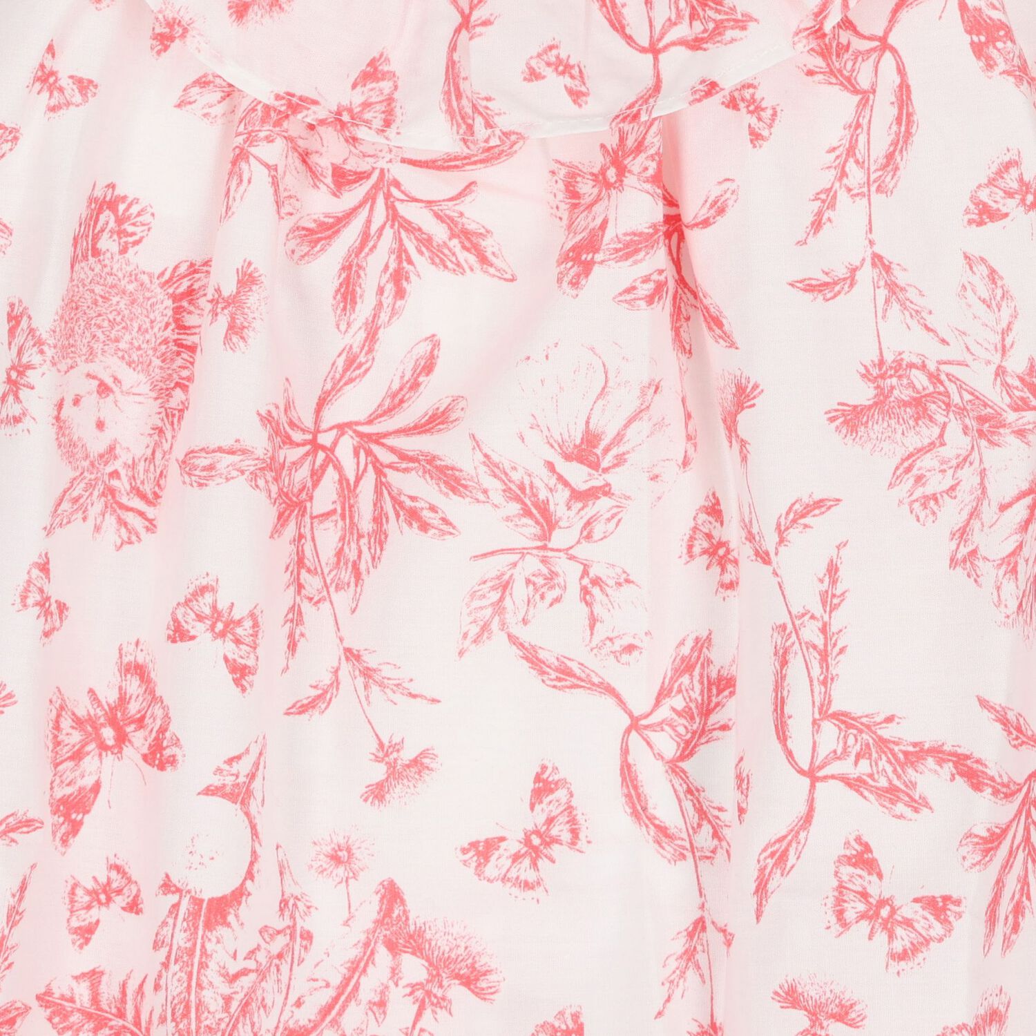 Baby Girls White & Red Floral Romper, 1, hi-res image number null