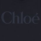 Girls Mini Me Navy Blue Logo T-Shirt, 1, hi-res
