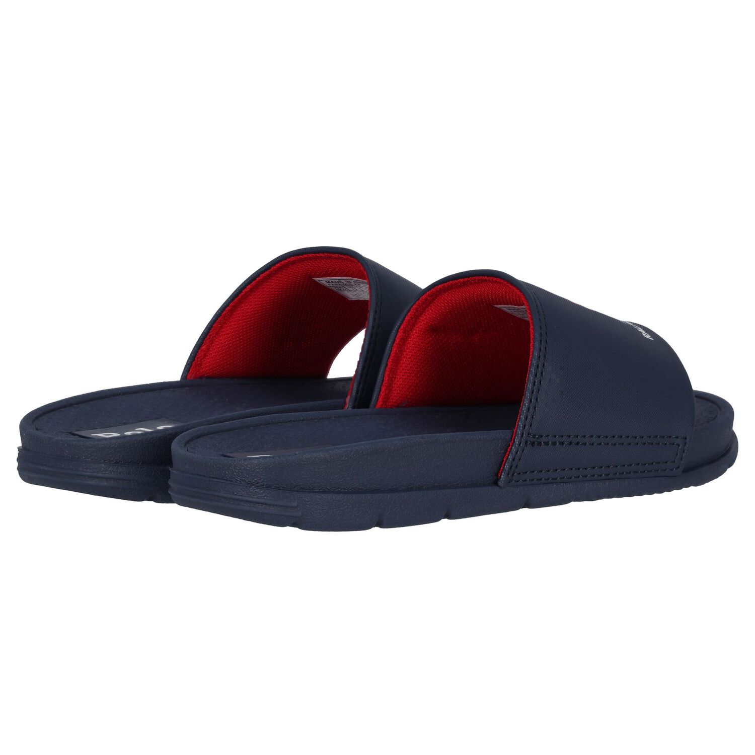 Boys Navy Blue Polo Bear Sliders, 1, hi-res