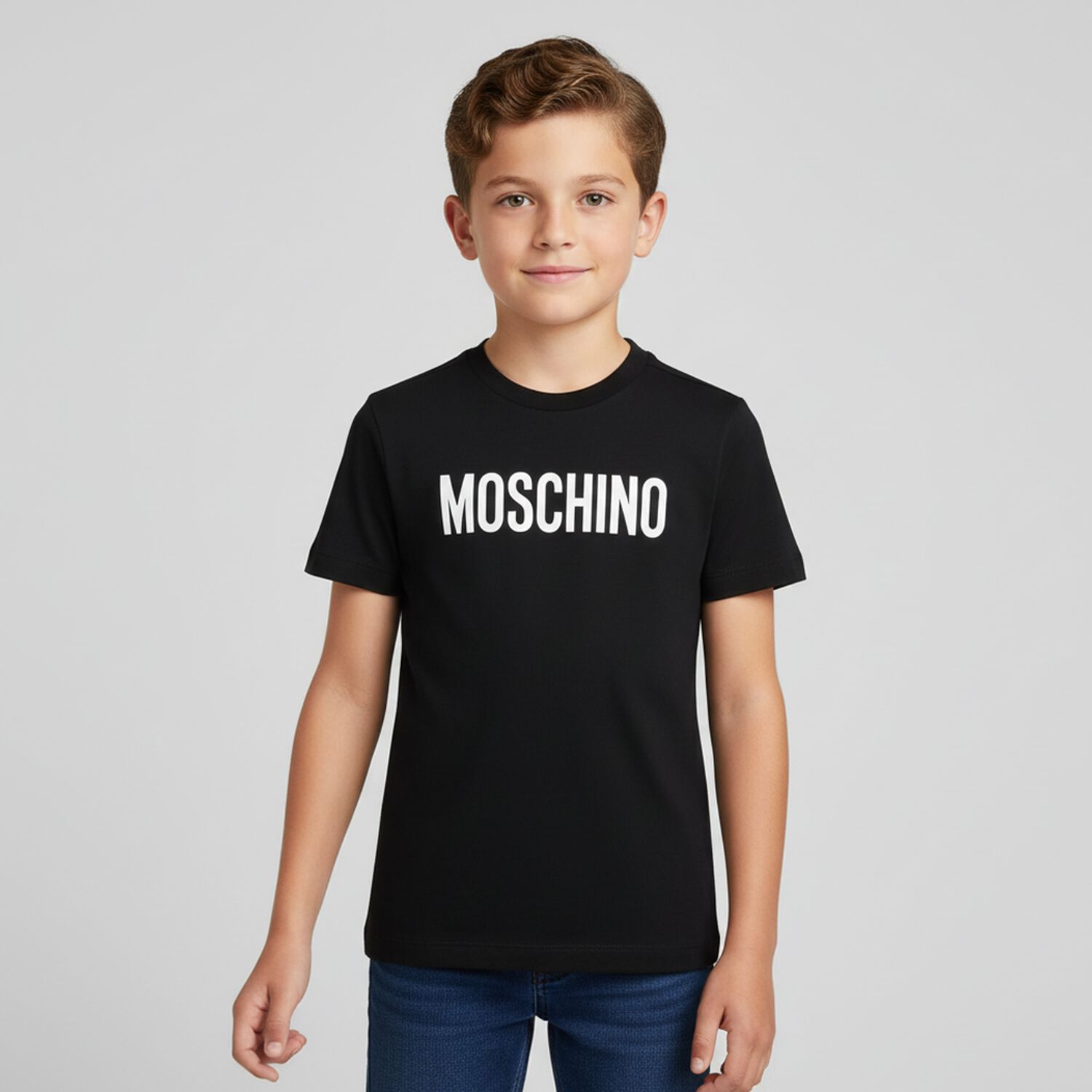 تيشيرت بالشعار باللون الاسود, 3, hi-res