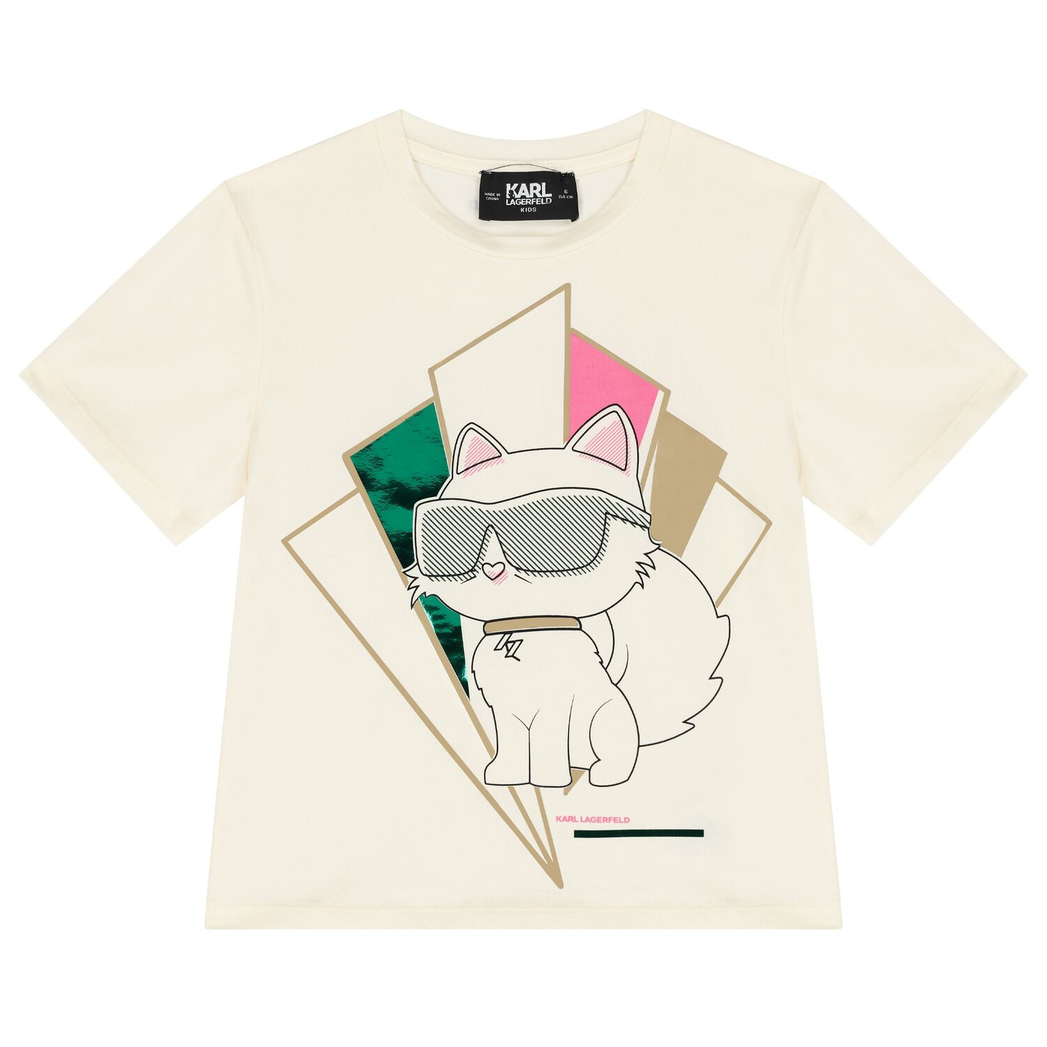Girls Ivory Choupette T-Shirt, 1, hi-res image number null