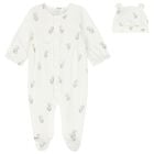 Ivory Teddy Bear Babygrow Set, 2, hi-res
