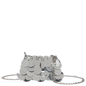 Girls Silver Sequin Bag
