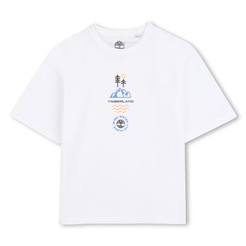 Boys White Logo T-Shirt