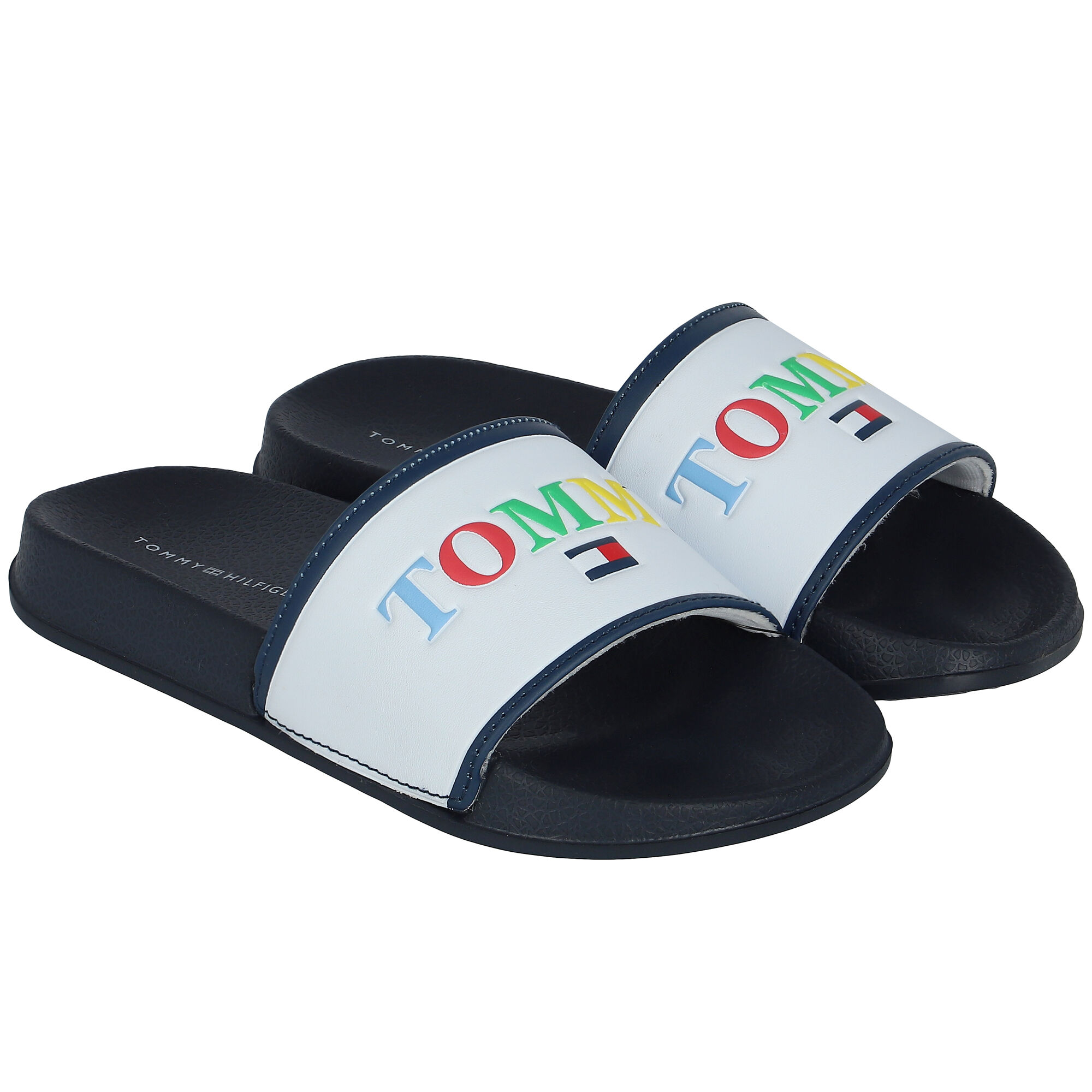 Navy tommy hilfiger sliders hotsell
