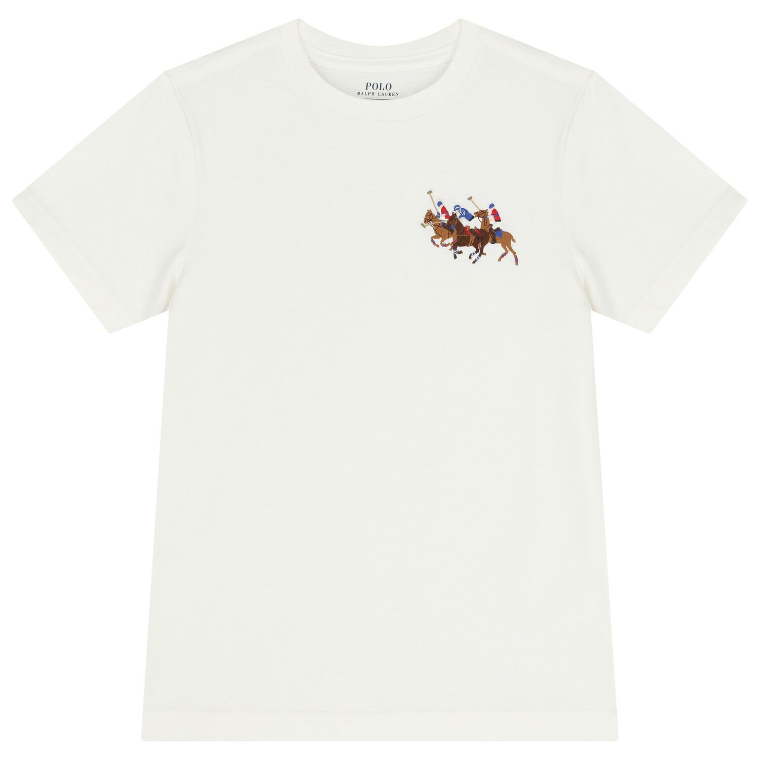 Boys White Logo T-Shirt, 2, hi-res