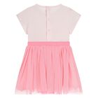 Younger Girls Pink Cat Dress, 1, hi-res