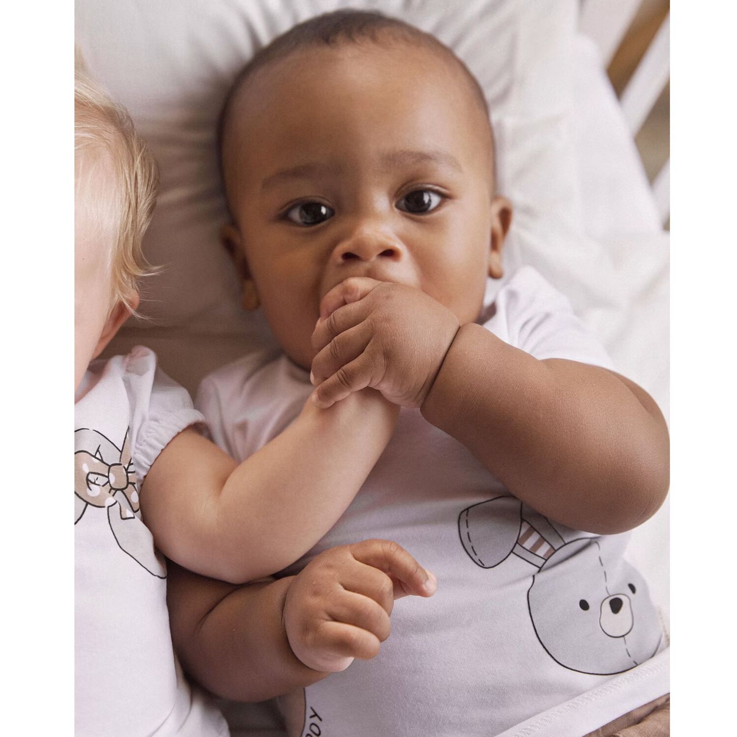 Baby Boys Bear & Rabbit Shorts Set, 1, hi-res image number null