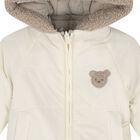 Baby Boys Beige & Ivory Reversible Coat, 1, hi-res
