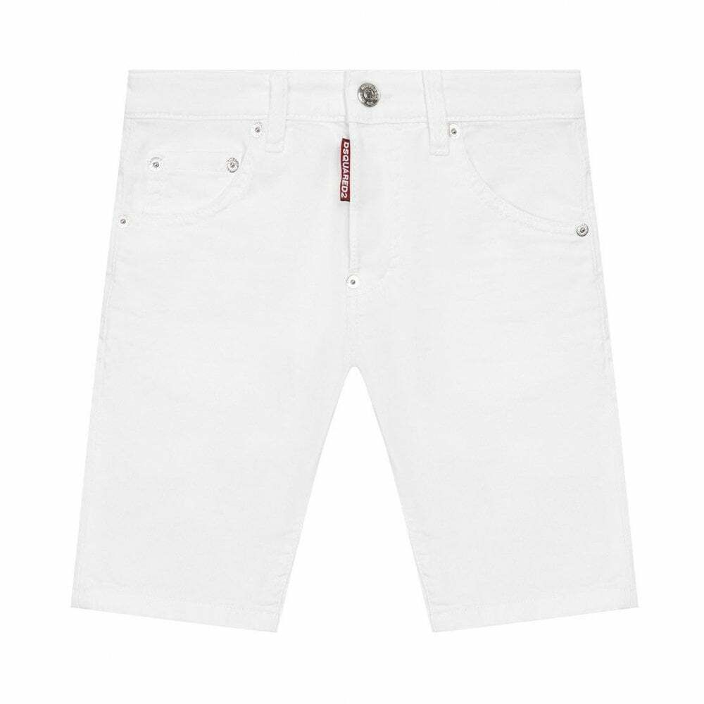 Dsquared2 Boys White Shorts Junior Couture USA