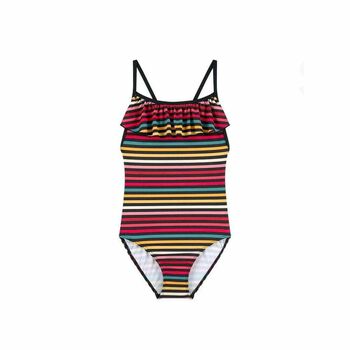 Girls Caro Striped Swimsuit