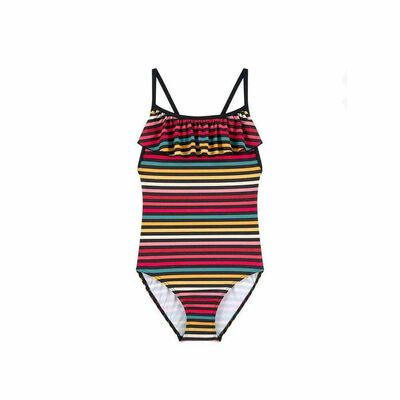 Girls Caro Striped Swimsuit