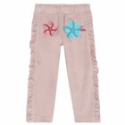 Girls Pink Velour Trcksuit, 1, hi-res