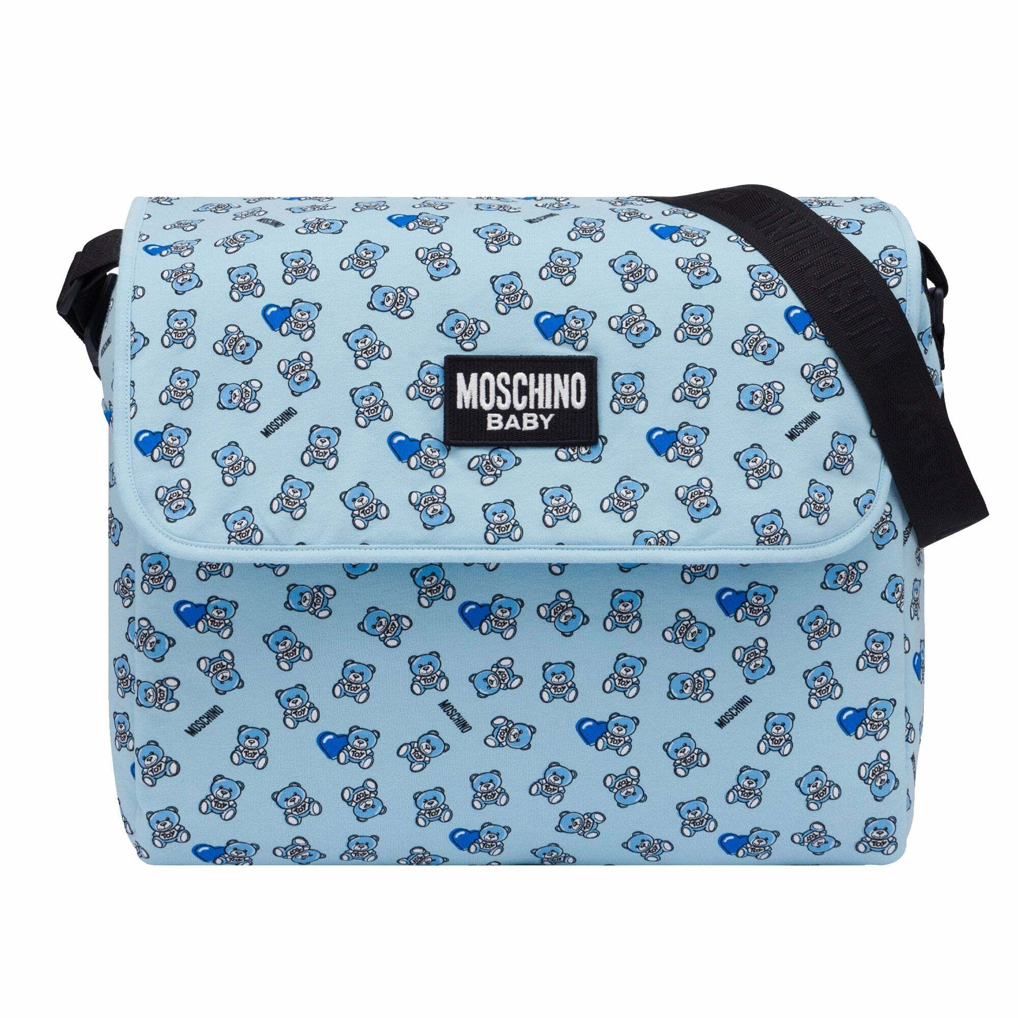 Moschino Blue Logo Baby Boys Changing bag Junior Couture