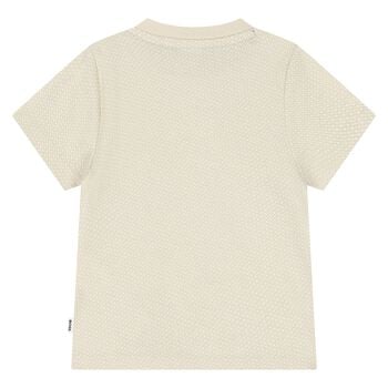 Younger Boys Beige Logo T-Shirt