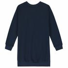 Girls Navy Logo Dress, 1, hi-res