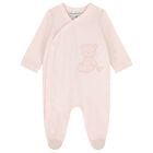 Baby Girls Pink Teddy Bear Babygrow, 3, hi-res