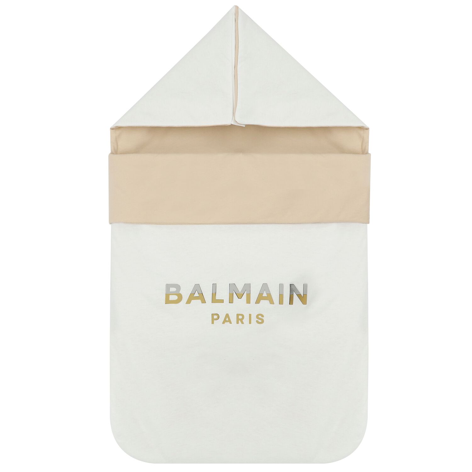 White & Beige Logo Baby Nest, 1, hi-res image number null