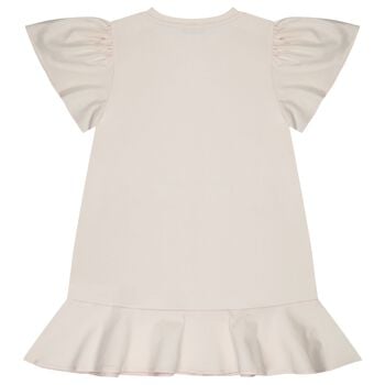 Girls Pink Bag Logo Dress