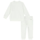 Baby Boys White Logo Tracksuit, 1, hi-res