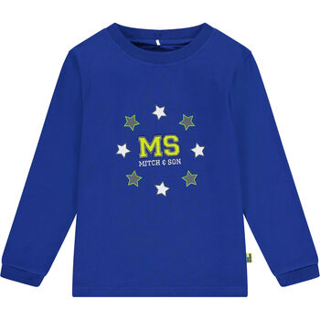 Boys Blue Logo Long Sleeve Top