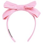 Girls Pink Bow Headband, 3, hi-res