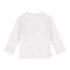 Baby Boys White Logo Long Sleeve Top, 1, hi-res