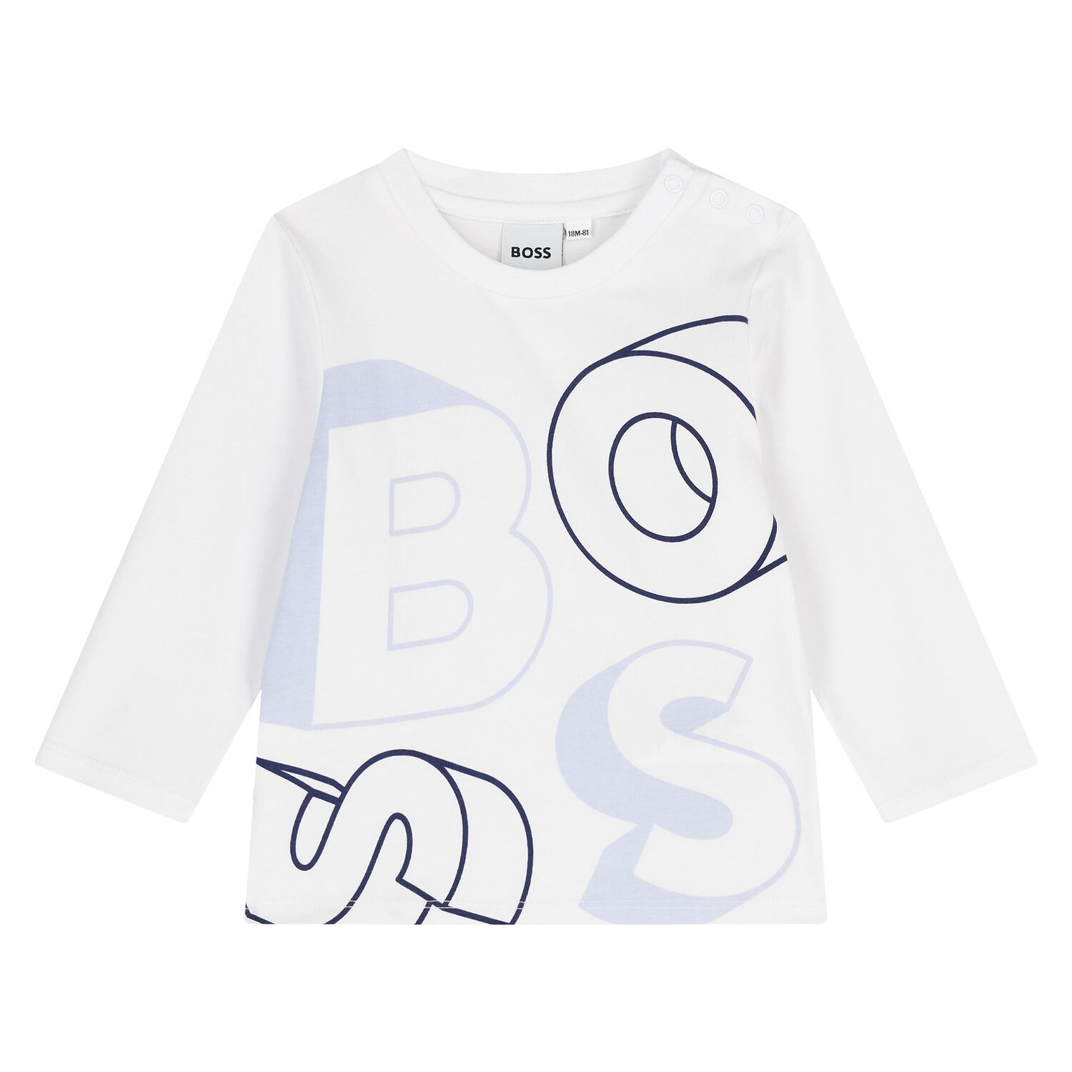 Baby Boys Blue & White Logo Tracksuit Set, 1, hi-res image number null